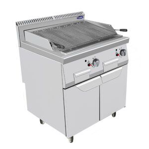GRILL A GAS A PIETRA LAVICA - SERIE 70 - Dim. cm. L80xP70xh108,5 - 2 x 7 kW