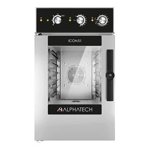 Forno combinato elettrico Alphatech ICON ICCM061E – 6 teglie GN 1/1 – Elettromeccanico