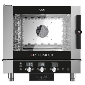 Forno a Gas Combinato a convenzione e vapore Digitale 5 Teglie Alphatech ICON ICGT051E