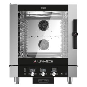Forno a Gas Combinato a convenzione e vapore Digitale  7 Teglie Alphatech ICON ICGT071E
