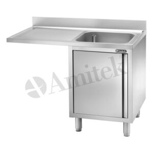 LAVELLO ARMADIATO A SBALZO IN ACCIAIO INOX 1 VASCA