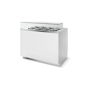 Banco a Pozzetto 4 carapine + 4 di riserva - ISA MULTIPLO T2 75 FREE  – Temp. -6°/-14 °C Dim. Cm. 75x72x117h