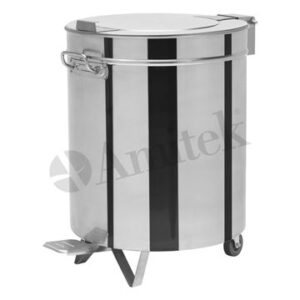 PATTUMIERA TONDA IN ACCIAIO INOX