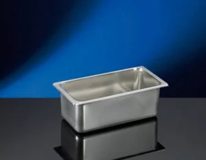 Bacinella gelateria in Acciaio Inox AISI304 330x165x150 mm