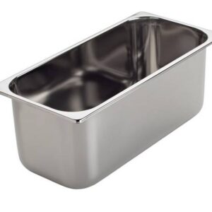 BACINELLA GELATERIA in Acciaio Inox AISI 304   360x165x150 mm