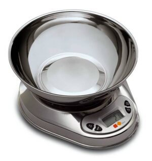 BILANCIA ELETTRONICA 5KG CON CONTENITORE INOX