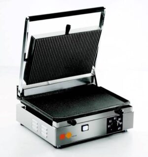 PIASTRA MEDIA LISCIA/RIGATA IN GHISA - 2050 Watt- Dim. 38x43x23 cm