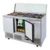 Saladette refrigerata ventilata Atosa ESL3850-GR – 3 porte, coperchio ingredienti, 380 L – +2/+8 °C – L136,5×P70×H94,7 cm
