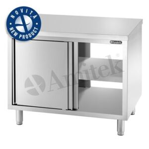 TAVOLO ARMADIATO PASSANTE NEUTRO IN ACCIAIO INOX