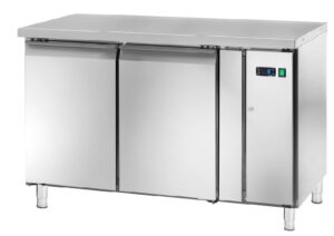 Tavolo Refrigerato Ventilato Snack per unità refrigerante remota 2 porte - AKS2102TN SG - Temp. -2C°/+8C° - Dim. cm 122x60x86