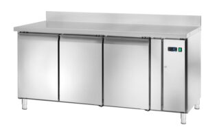 Tavolo Refrigerato Ventilato Snack per unità refrigerante remota 3 porte - AKS3202TN SG - Temp. -2C°/+8C° - Dim. cm 166,5x60x96