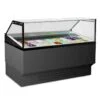 Vetrina ventilata per gelato mantecato, su stecco e pasticceria RIMINI 16 WHITE/GLITTER -25°/ +10°C | 150,3 x 96,3 x 128,7