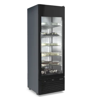 Vetrina verticale negativa e positiva ventilata per gelateria e pasticceria - VENERE BS - Temp. - 22°C /+5°C Dim. cm 66,8x78,1x200h