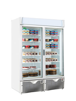 VETRINA NEGATIVA VENTILATA - EXPO 1100 NV Green Emotion - Temp. -25°C -15°C - Dim. cm L134,6xP76,5xh199