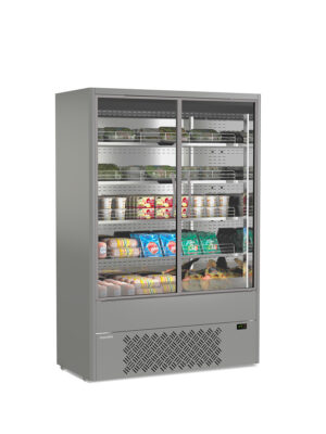 MURALES 14 X HD  ESPOSITORE MURALE VENTILATO CON PORTE BATTENTI - Temp. +0°C +4°C - Dim. cm L133,5xP64xH198,1