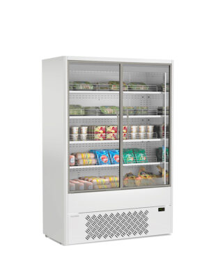MURALES 14 W HD  ESPOSITORE MURALE VENTILATO CON PORTE BATTENTI - Temp. +0°C +4°C - Dim. cm L133,5xP64xH198,1