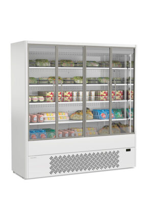 MURALES 19 W HD  ESPOSITORE MURALE VENTILATO CON PORTE BATTENTI - Temp. +0°C +4°C - Dim. cm L188,5xP64xH198,1