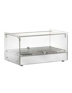 VETRINA RISCALDATA DA BANCO - Mod. AK551ECQ  - Temp. +30°C/+90°C Dim. cm L55,4xP36,1x31,1h