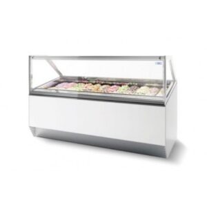 ISA MILLENNIUM ST 120  - VETRINA ORIZZONTALE GELATERIA 12 GUSTI GELATO - VENTILATA - Temp. -20/+10 °C   Dim. Cm. 120x110x117h
