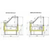VETRINA FRIGO ORIZZONTALE REFRIGERATA POSITIVA PASTICCERIA GASTRONOMIA E MACELLERIA CON CELLA DI RISERVA – SERIE PORTHOS PROF. 108,5 H128 Cm – TN – Temp. statico +4°/+6° C, ventilato 0°/+4° C