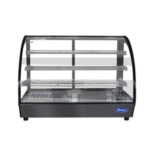 VETRINA RISCALDATA DA BANCO ROUND 160 LITRI – Temp. 30°C/90°C Dim. Cm 90x58x67,8h