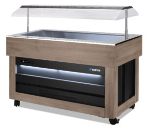 Espositore Buffet Refrigerato Positivo +30°/+90°C  BREAKFAST CALDA deluxe