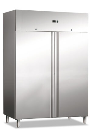 ARMADIO FRIGO POSITIVO VENTILATO IN ACCIAIO INOX 2 PORTE – GN 1410 TN - 1400 LITRI – Temp. +2°/+8°C Dim. 148x83x201h Cm