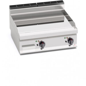 FRY TOP ELETTRICO - SERIE 70 - PIASTRA LISCIA IN COMPOUND - Dim. 80x71,4x90h - 9,6 Kw