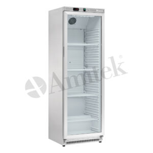 Armadio Refrigerato Positivo Statico - Porta a vetri - AKM400RG SS - Temp. 0°C/+10°C - Dim. cm 60x58,5x185