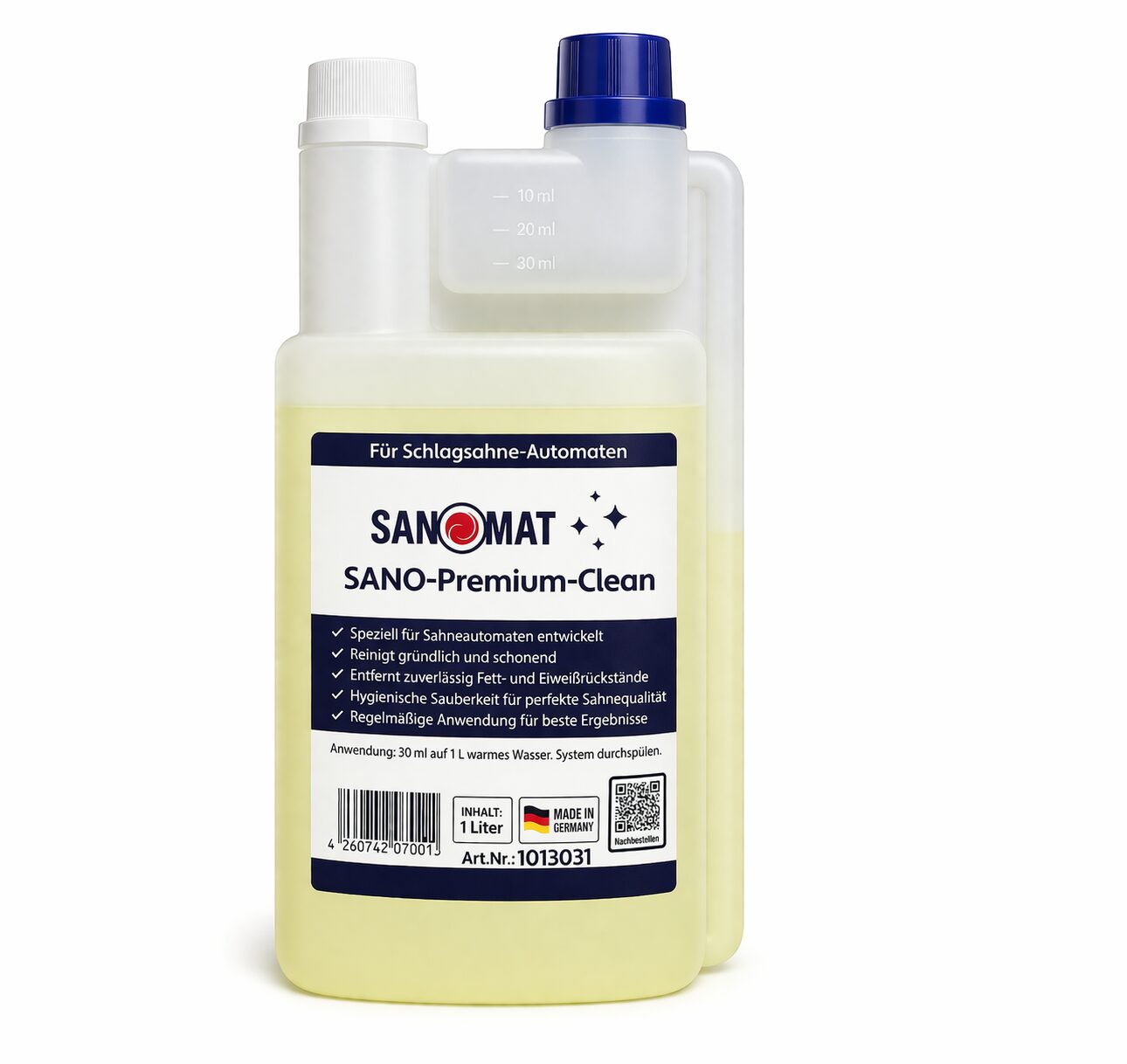 Detergente disinfettante SANOMAT - SANO Premium Clean - per montapanna