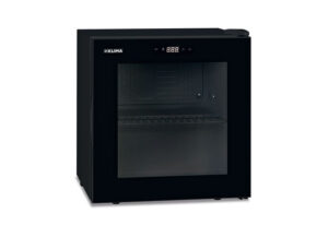 VETRINA MINI FRIGO BIBITE DA BANCO POSITIVO STATICO – CL 46 FL BLACK – TN 46 LITRI – Temp. +2 °C/+10 °C – Dim. cm L47,5xP43,5xh52