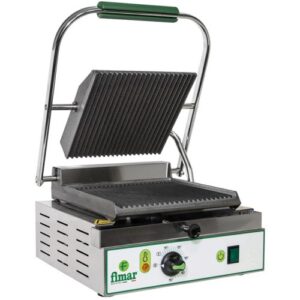 PIASTRA ELETTRICA IN GHISA RIGATA  PE25NR  Cm 32X36X20/52h