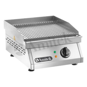 FRY TOP ELETTRICO – MOD. FT1R – Piano Rigato – Dim. cm 40x50x20h