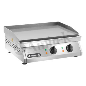 FRY TOP ELETTRICO - MOD. FT2L - Piano Liscio - Dim. cm 60x50x20h