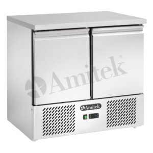 Saladette refrigerata ventilata 2 ante + 2 x GN1/1 –  AK921V – Temp. +2°C/+8°C Dim. cm L90xP70xh87,5