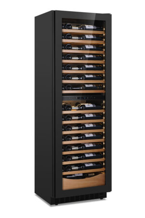 CANTINETTA – VETRINA FRIGO VINI DA INCASSO Mod. DW 170 F2T - VENTILATA 103 BOTTIGLIE 318 LITRI – Doppia Temp. – Dim. cm L59xP55xh177