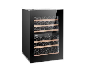 CANTINETTA – VETRINA FRIGO VINI DA INCASSO Mod. DW 41 2THK - VENTILATA 41 BOTTIGLIE – Doppia Temp. – Dim. cm L59xP57xh87