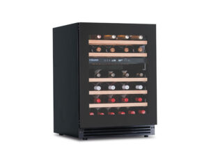 CANTINETTA – VETRINA FRIGO VINI DA INCASSO Mod. DW 46 F2T - VENTILATA 46 BOTTIGLIE  143 LITRI - Doppia Temp. – Dim. cm L59,5xP58xh82