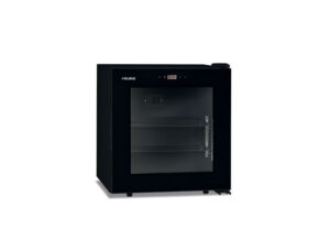 VETRINA MINI FRIGO DA BANCO NEGATIVO STATICO – FR 40 FL BLK – BT 40 LITRI – Temp. -23 °C / -18 °C – Dim. cm L47,5xP43,5xh52