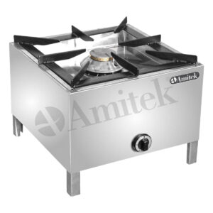 FORNELLONE A GAS CON UN BRUCIATORE - Mod. FG11 - Dim. cm 60,5x60,5x46h
