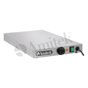 PIANO CALDO CON SUPERFICIE RISCALDATA IN ACCIAIO INOX - Mod. PA111S - Dim. cm 33x53x65h