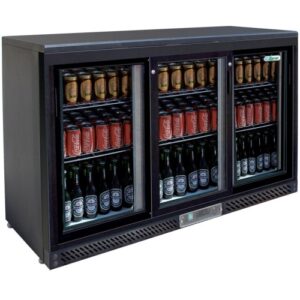 VETRINA FRIGO BIBITE POSITIVA VENTILATA – Mod. G-BC3PS – Temp. +2°C/+8°C – Dim. cm L135xP53,5x92h