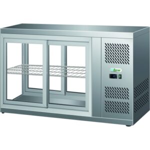 VETRINA DA BANCO REFRIGERATA VENTILATA – Mod. G-HAV91 – Temp. +2°C/+8°C – Dim. cm L91xP51x55h
