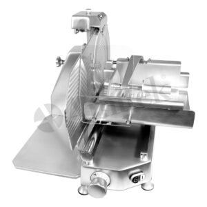 AFFETTATRICE VERTICALE CON PIATTO CARNE – Mod. SV300CP – Lama Ø 30 cm – Dim. cm 55x71x55h