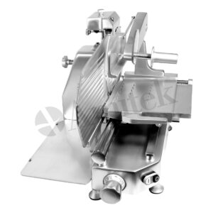 AFFETTATRICE VERTICALE CON PIATTO SALUMI – Mod. SV330SP – Lama Ø 33 cm – Dim. cm 55x71x61h