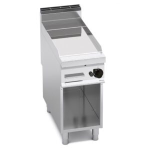 FRY TOP A GAS PIASTRA LISCIA SU VANO  SERIE 90 - Dim 40x90 - 10 Kw - BERTO'S G9FL4M/CPD