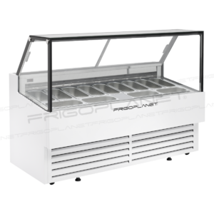 VETRINA GELATERIA VENTILATA 13 GUSTI GELATO 5L – Pelican 1300q – Temp. -12°C/-22°C – Dim. 176,4×85x130h Cm