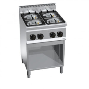 CUCINA A GAS 4 FUOCHI SU VANO - SERIE 60 - Dim. 60x60x90h - BERTO'S G6F4MPW