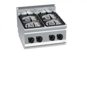 CUCINA A GAS 4 FUOCHI TOP - SERIE 60 - Dim. 60x60x29h - BERTO'S G6F4BPW
