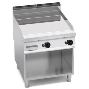 FRY TOP A GAS LISCIO SU VANO SERIE 90 - Dim 80x90 - 20 Kw - BERTO'S G9FL8M-2/CPD
